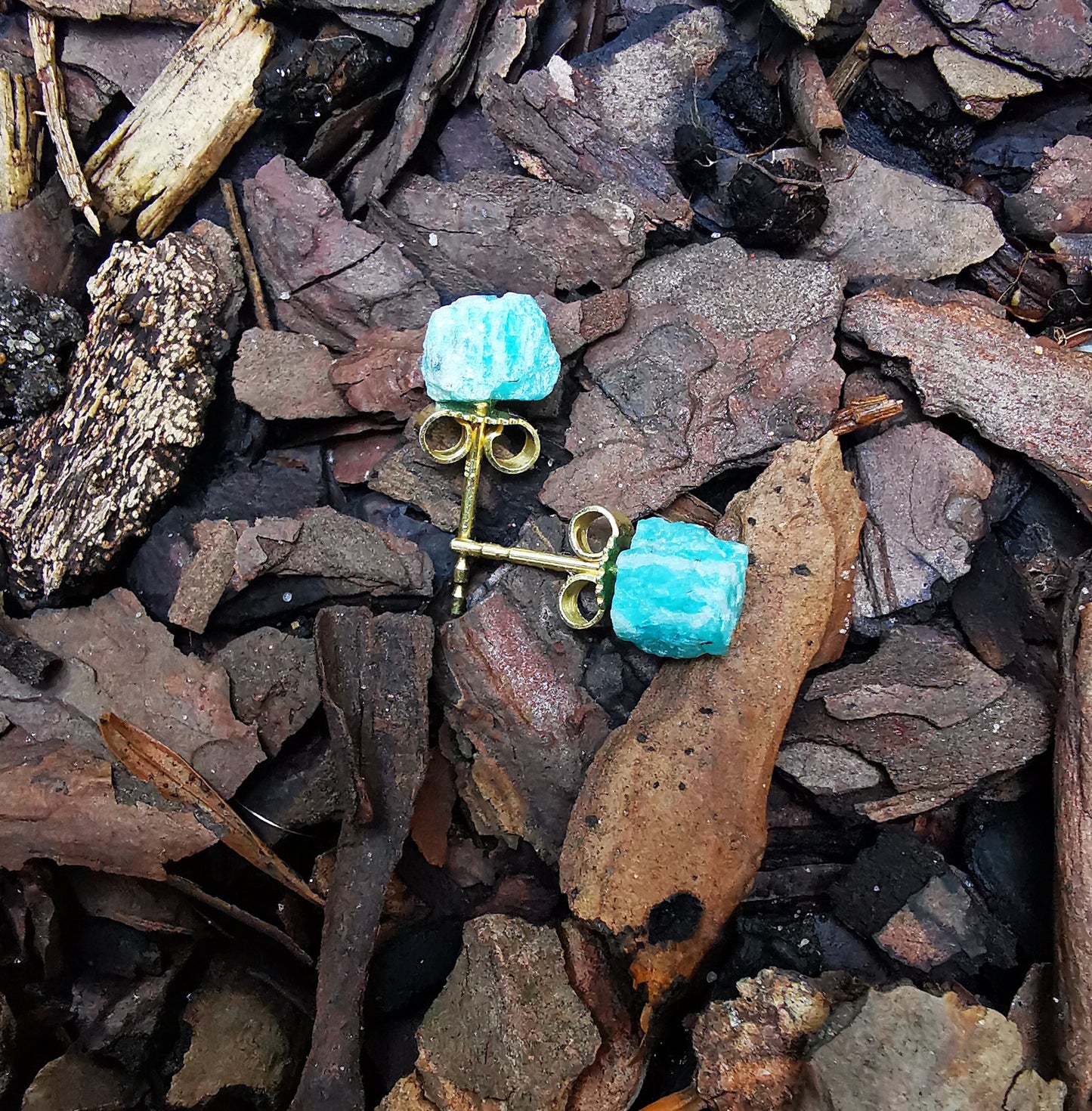 Amazonite Stud Earrings