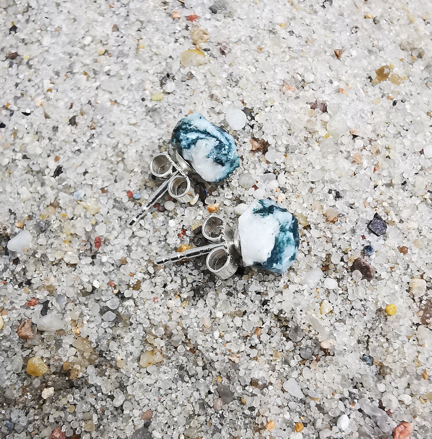 Tree Agate Stud Earrings