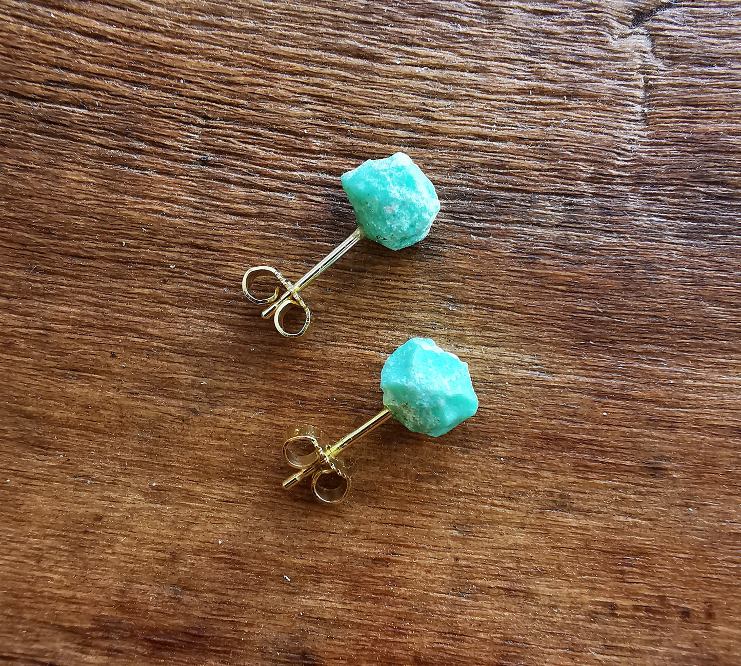 Chrysoprase Stud Earrings
