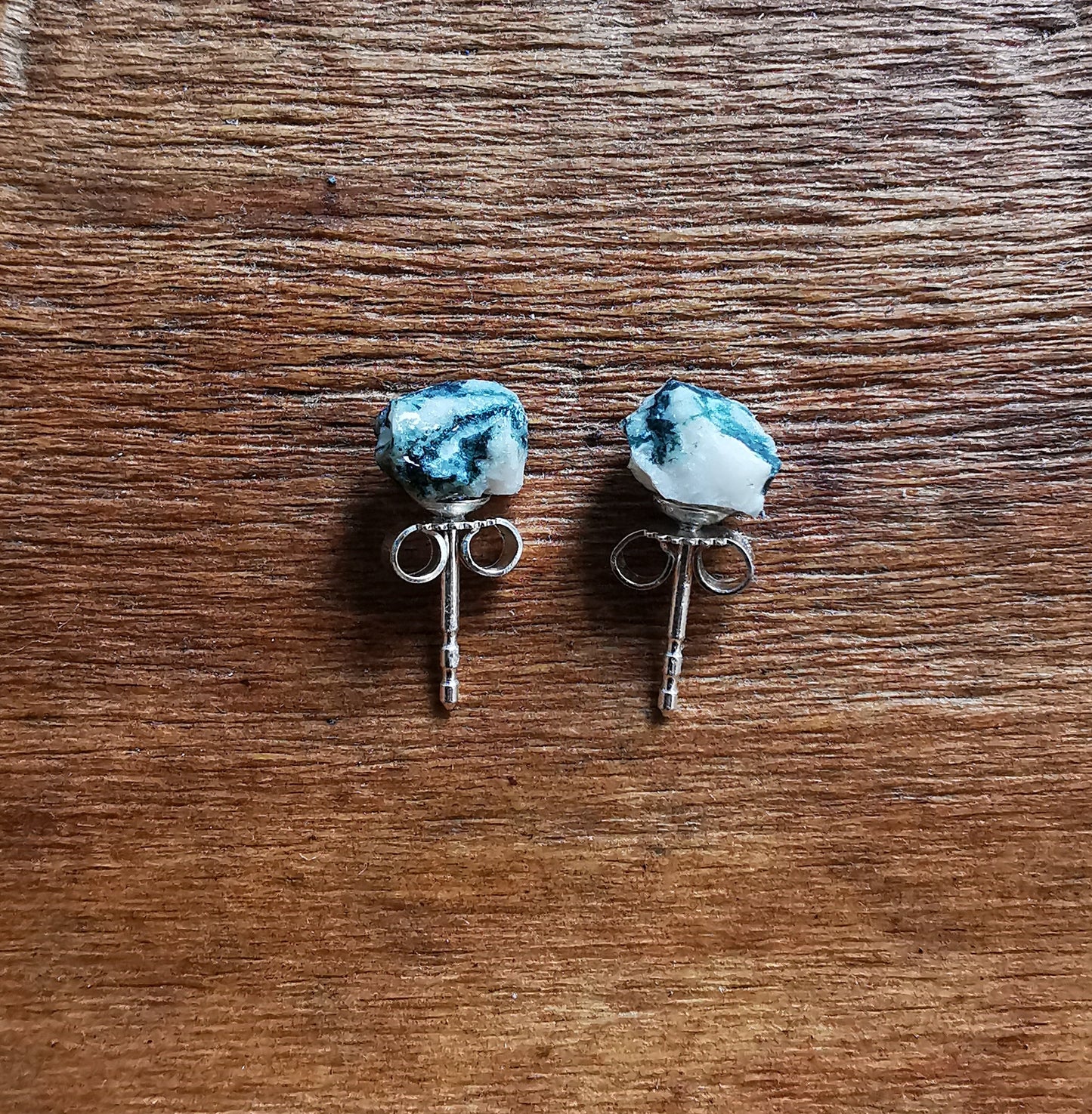 Tree Agate Stud Earrings