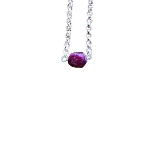 Uncut on sale ruby necklace