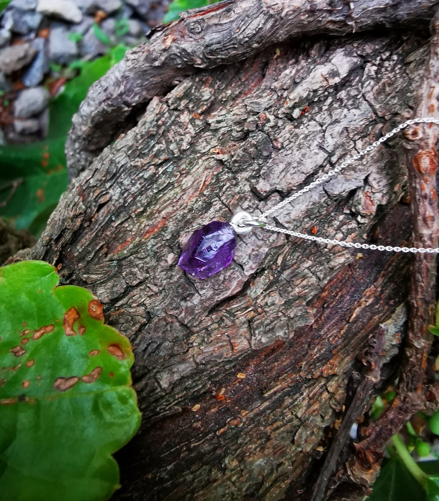 Raw Amethyst Necklace