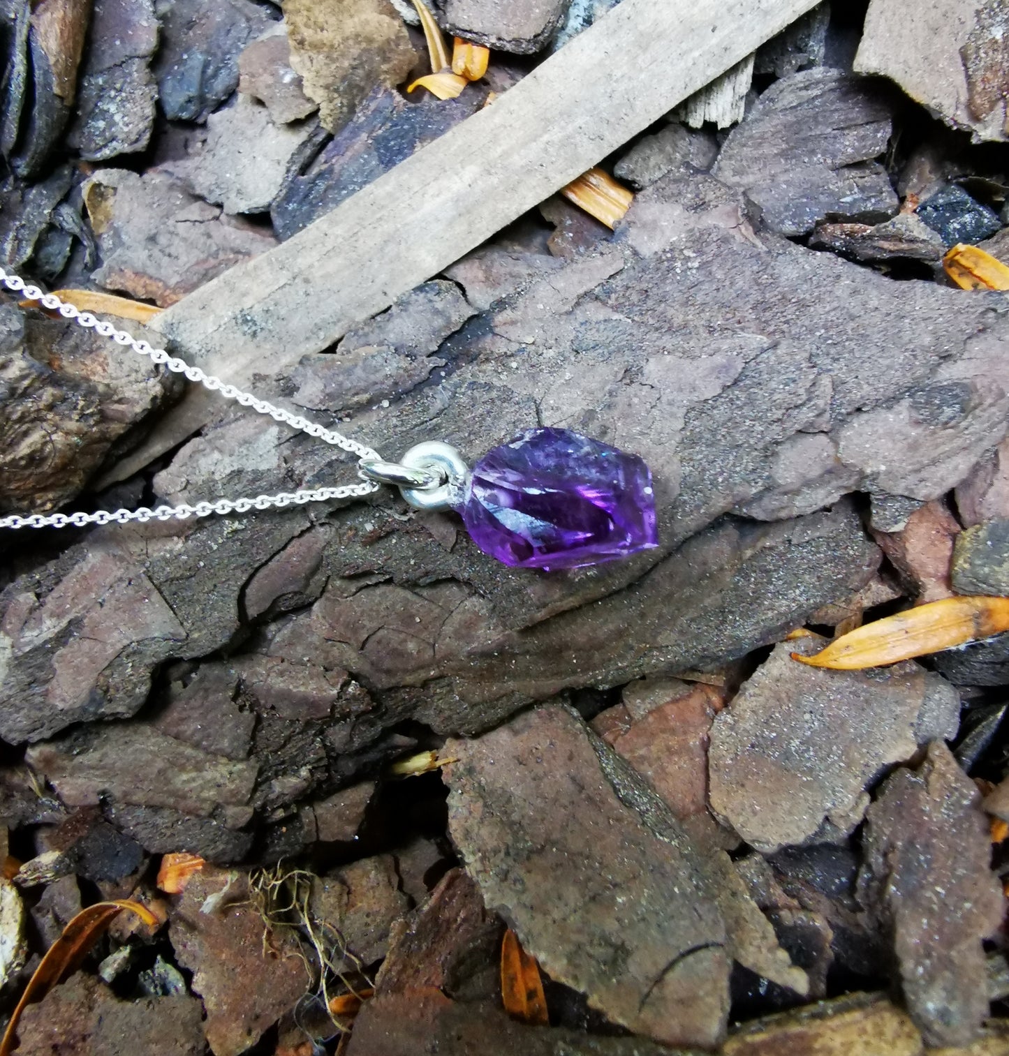 Raw Amethyst Necklace