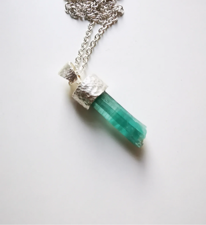 Turquoise Tourmaline Pendant