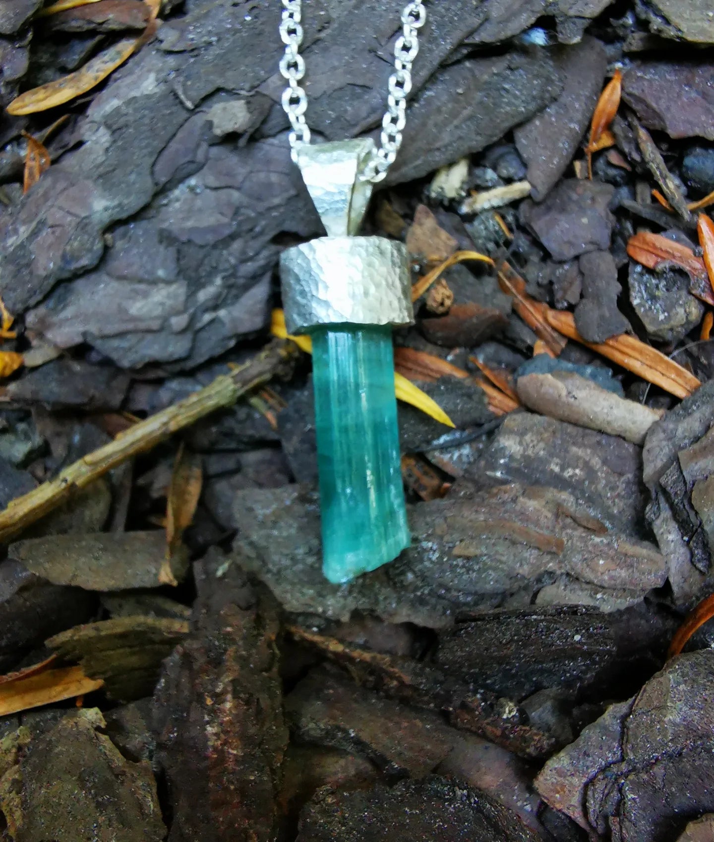 Turquoise Tourmaline Pendant