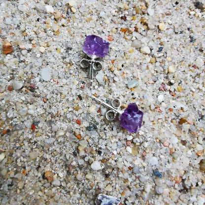 Amethyst Stud Earrings