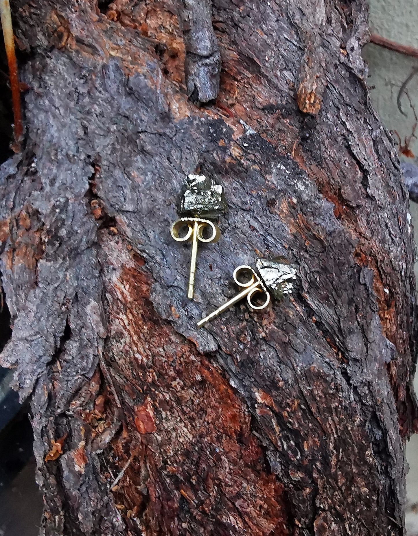 Pyrite Stud Earrings