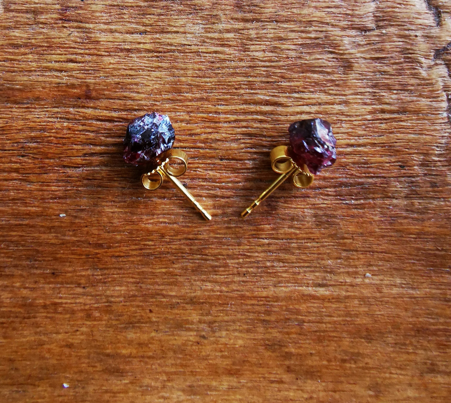 Garnet Stud Earrings