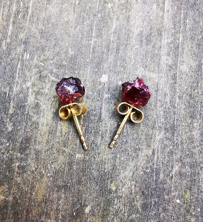 Garnet Stud Earrings