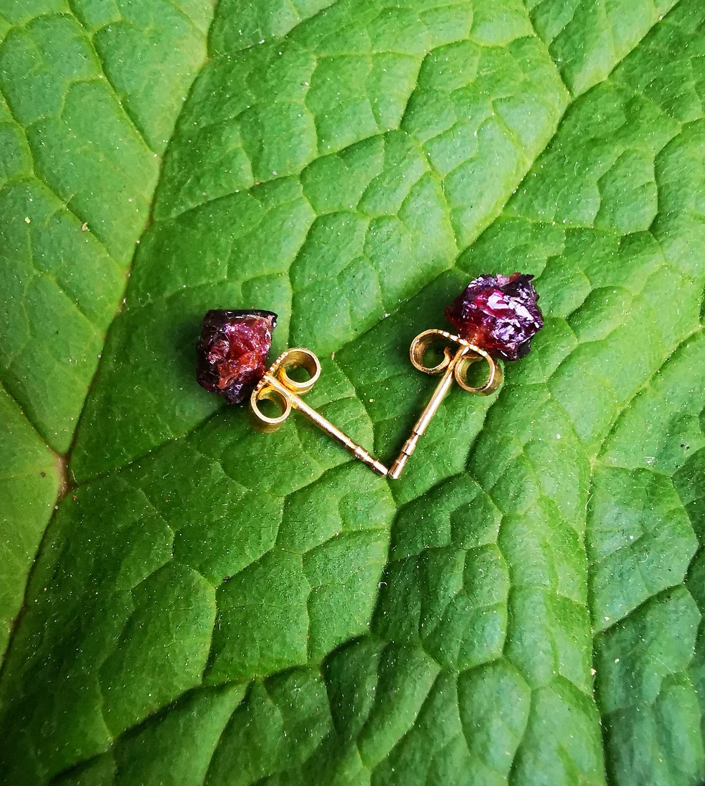 Garnet Stud Earrings