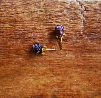 Garnet Stud Earrings