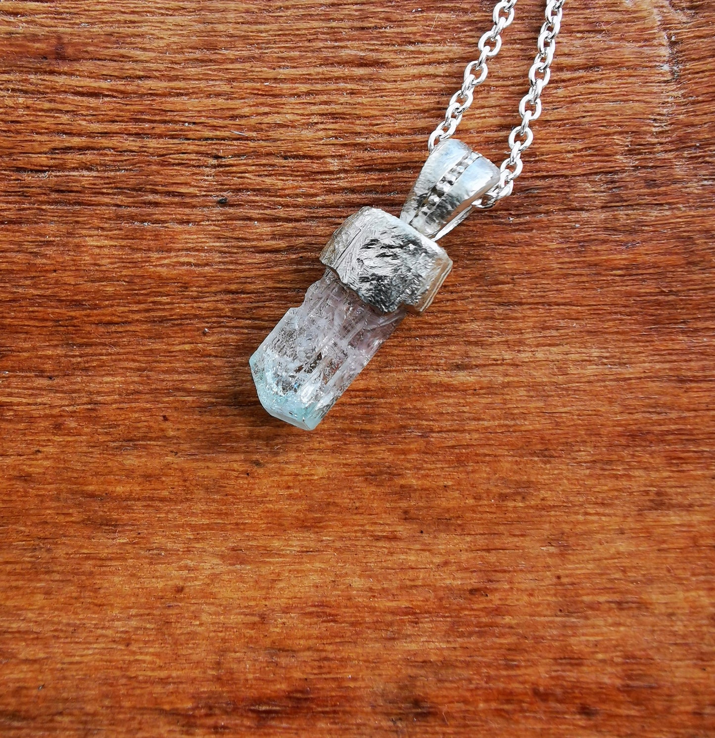 Pink Blue Tourmaline Pendant