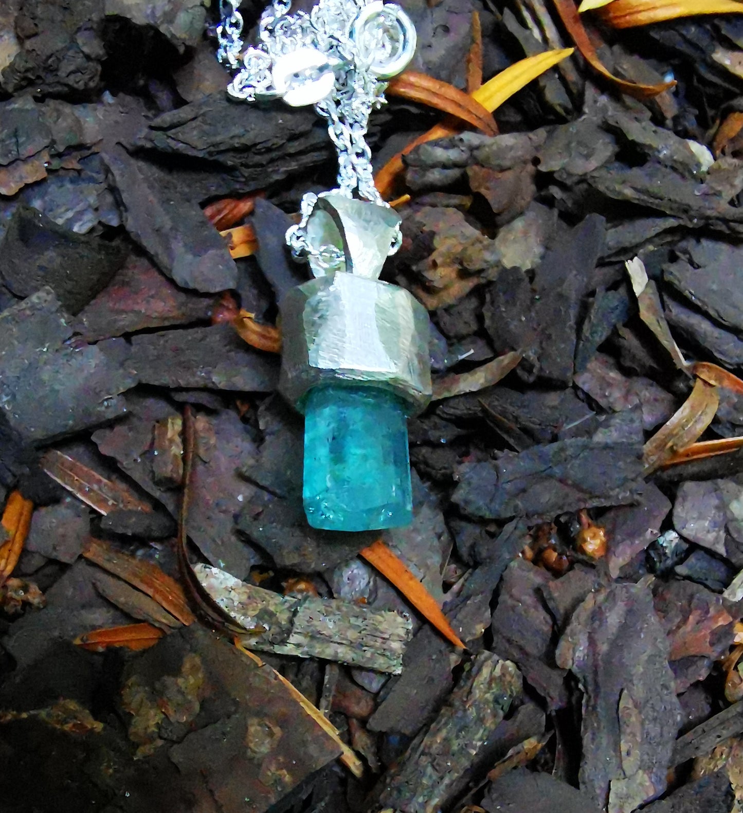 Blue Tourmaline Pendant