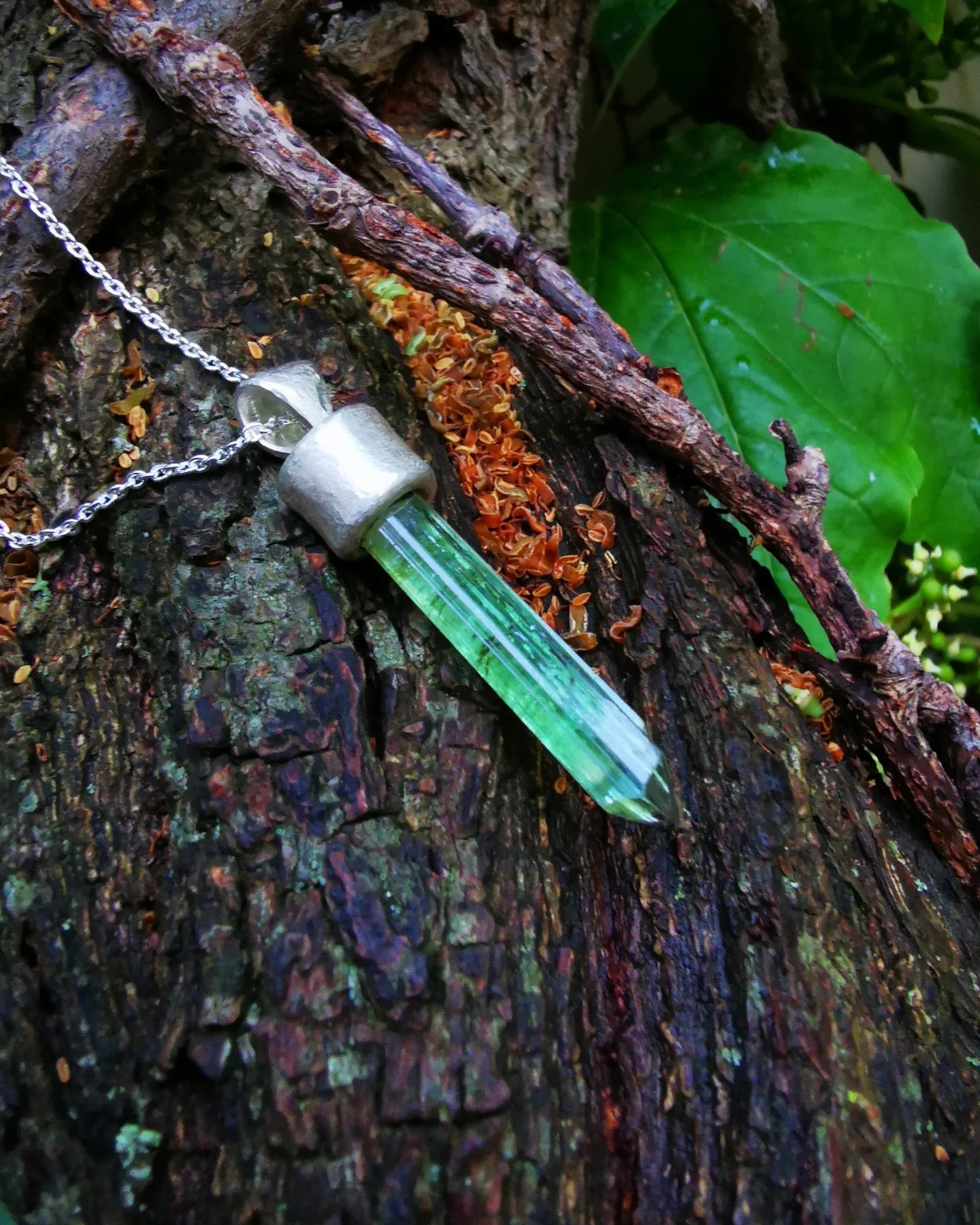 Watermelon Tourmaline Pendant