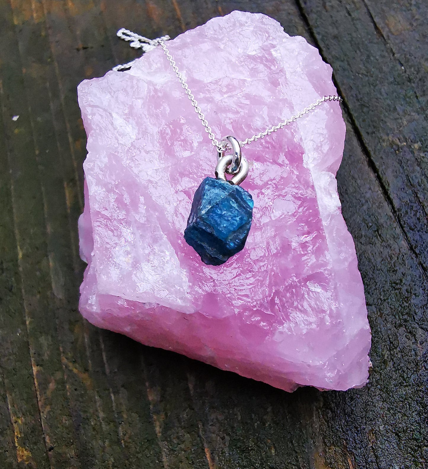 Blue Apatite Necklace