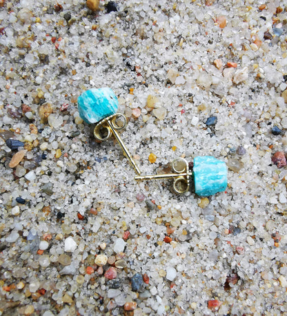 Amazonite Stud Earrings