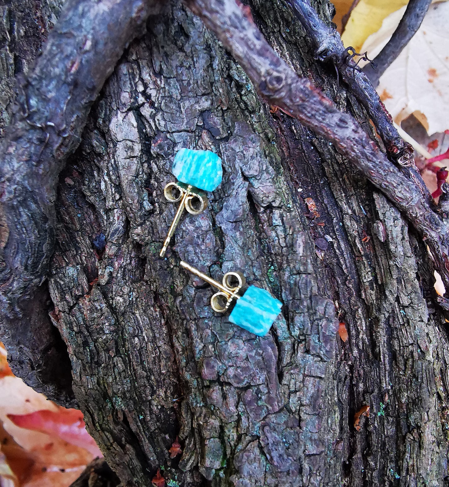 Amazonite Stud Earrings