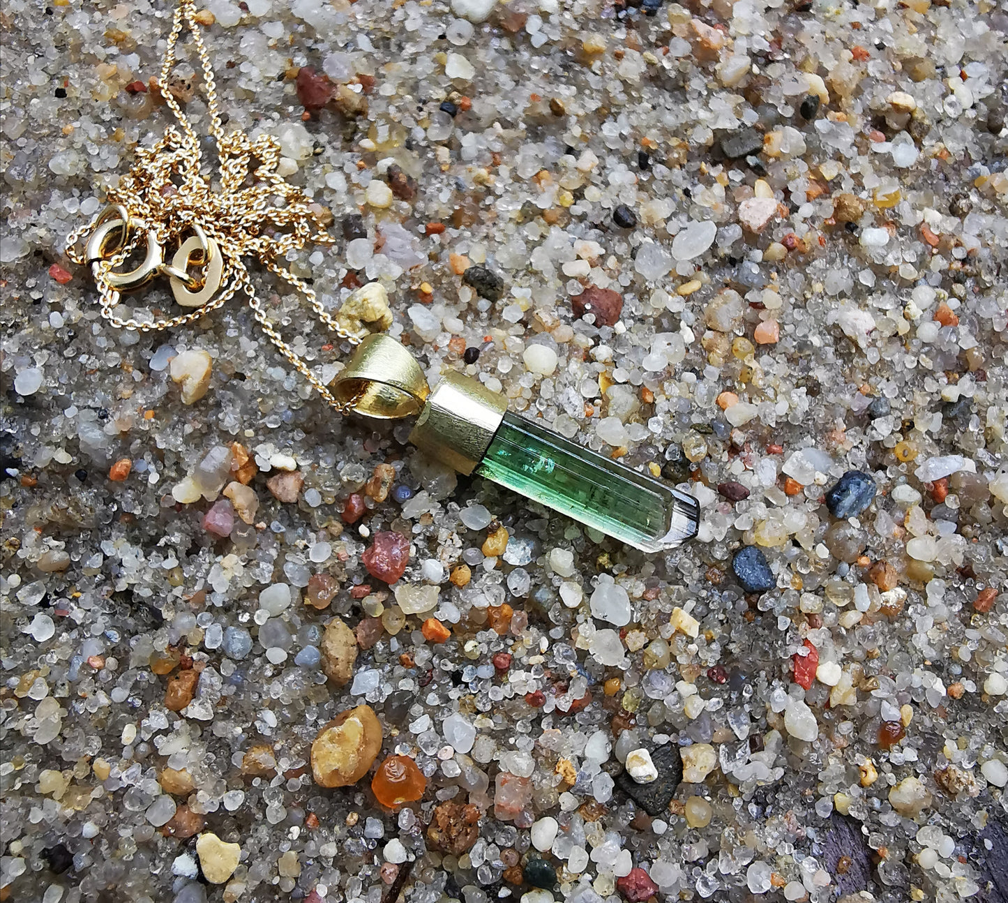 Watermelon Tourmaline Pendant