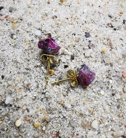 Ruby Stud Earrings