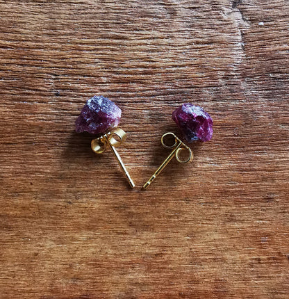 Ruby Stud Earrings