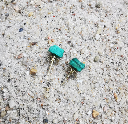 Malachite Stud Earrings