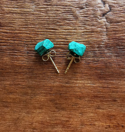 Malachite Stud Earrings