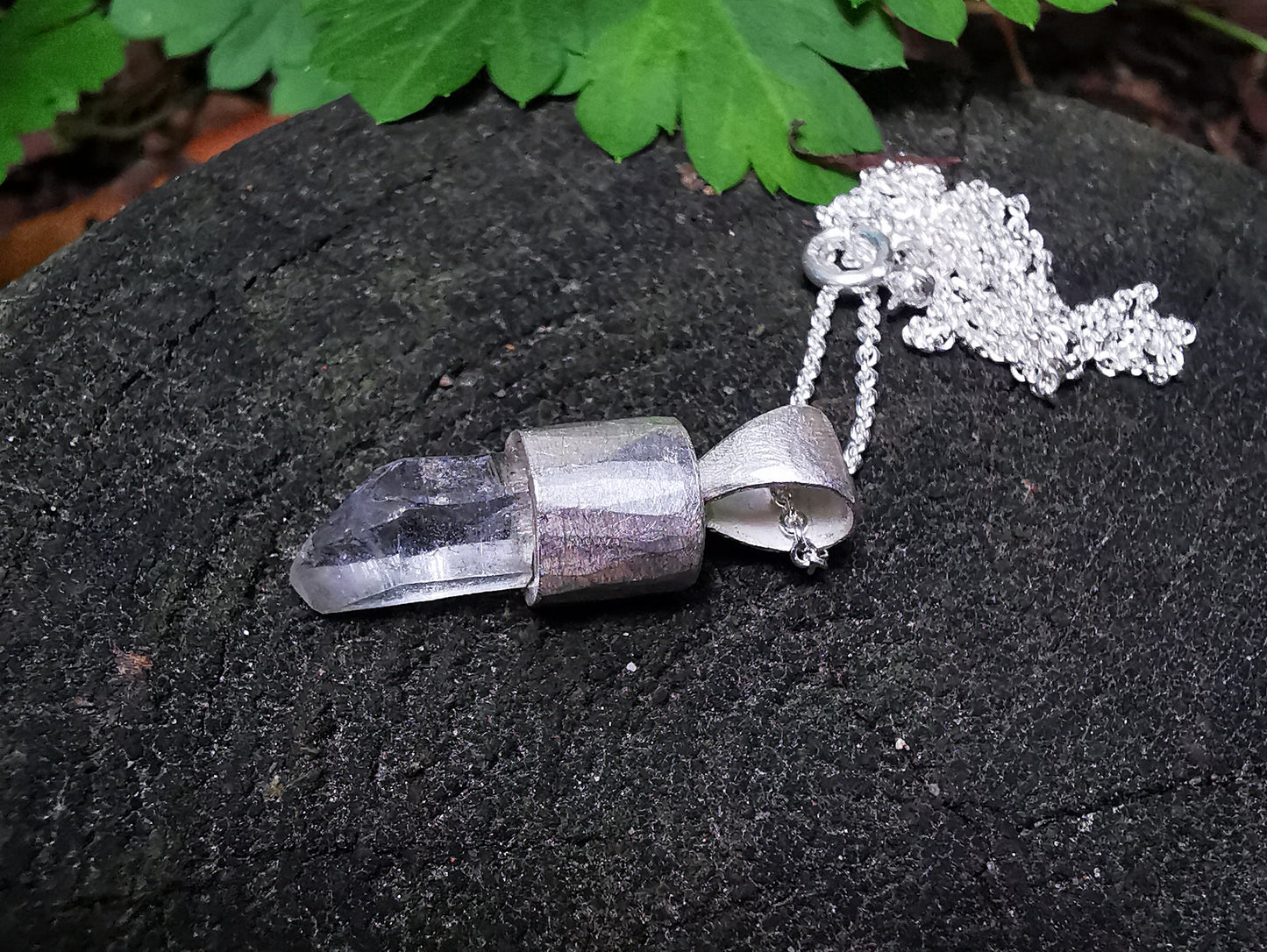 Clear Mountain Crystal Pendant