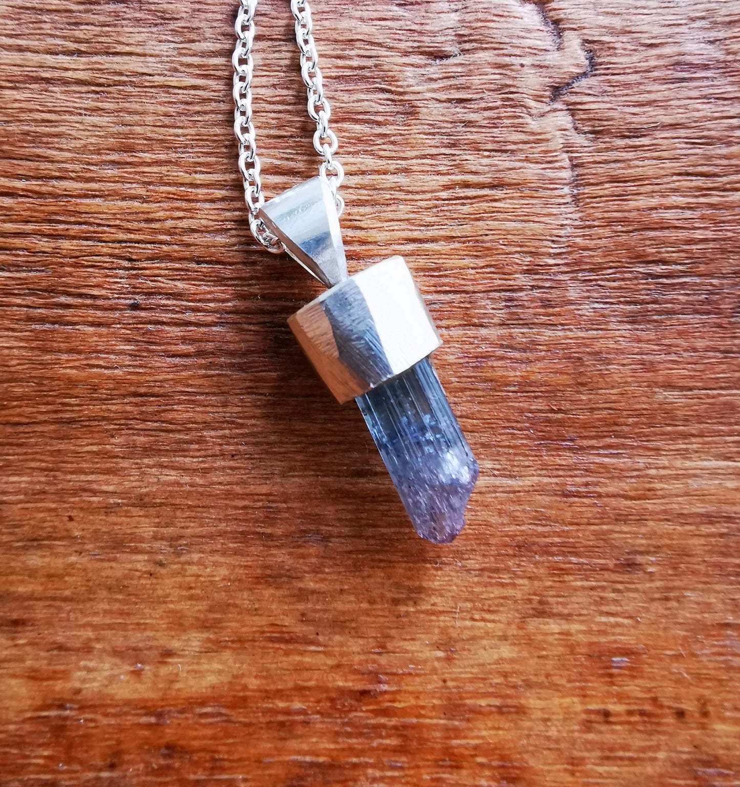 Pink Blue Tourmaline Pendant