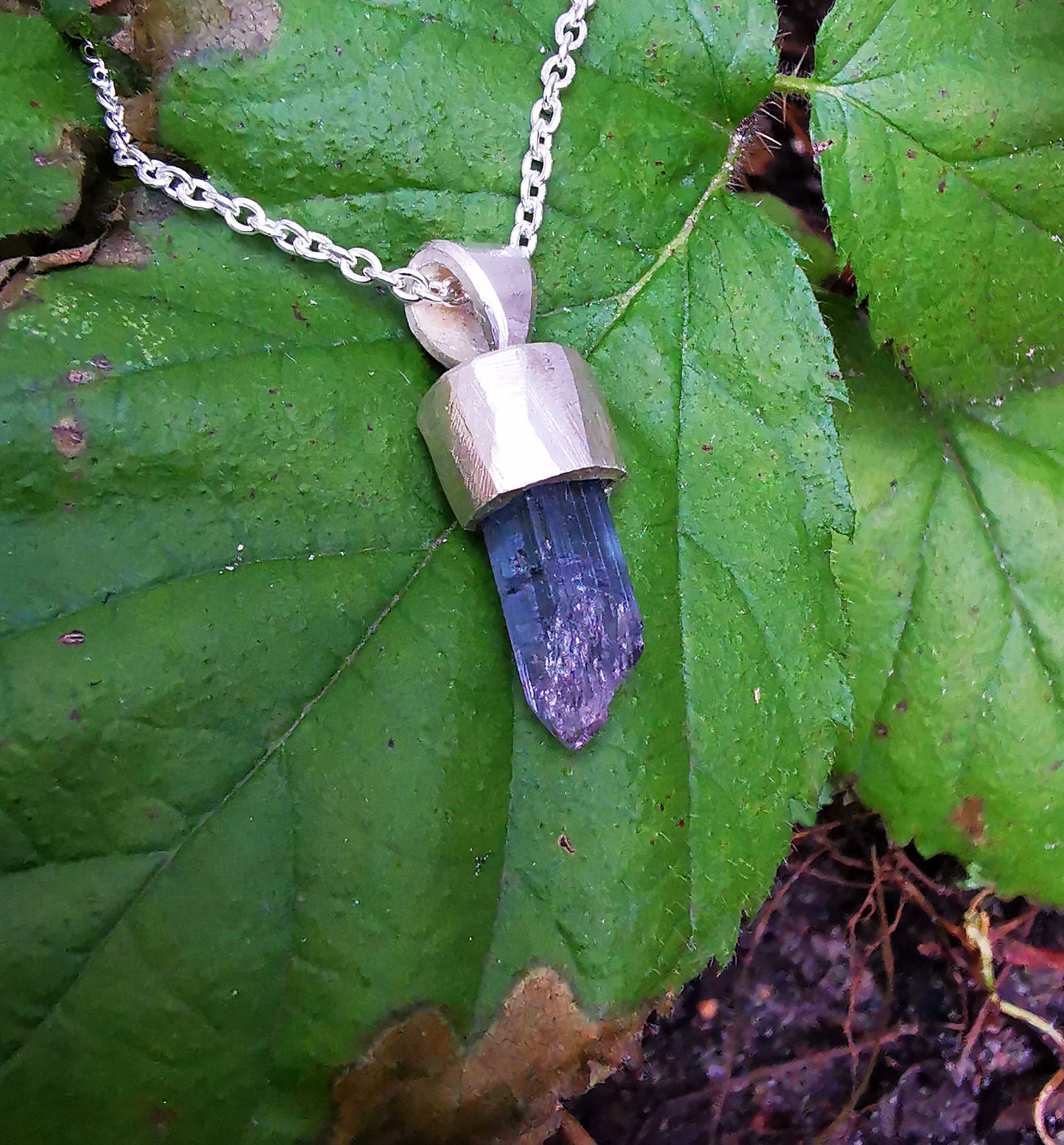 Pink Blue Tourmaline Pendant