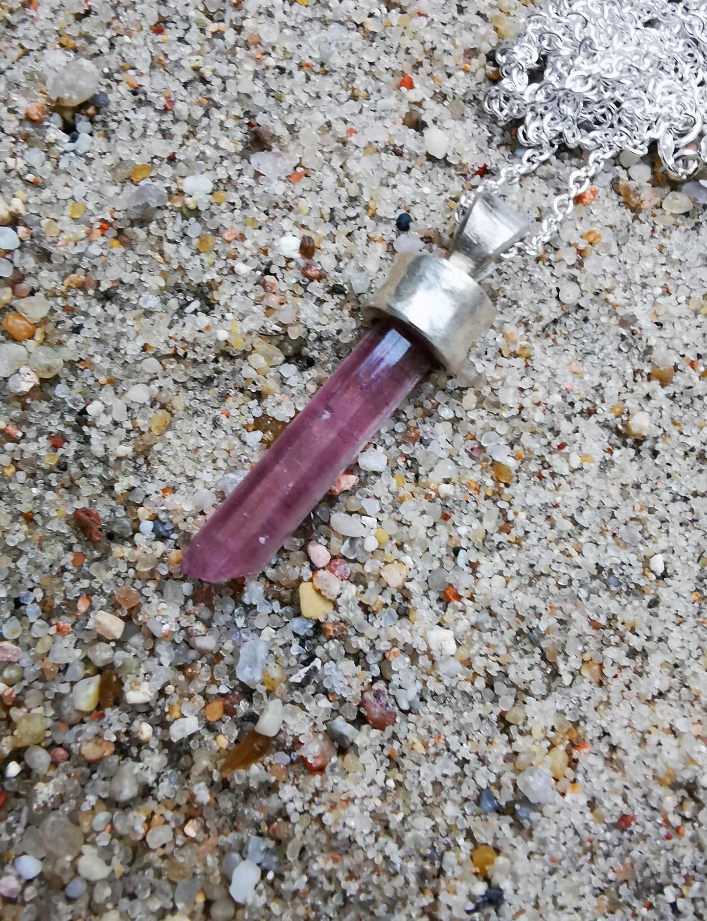 Pink Tourmaline Pendant