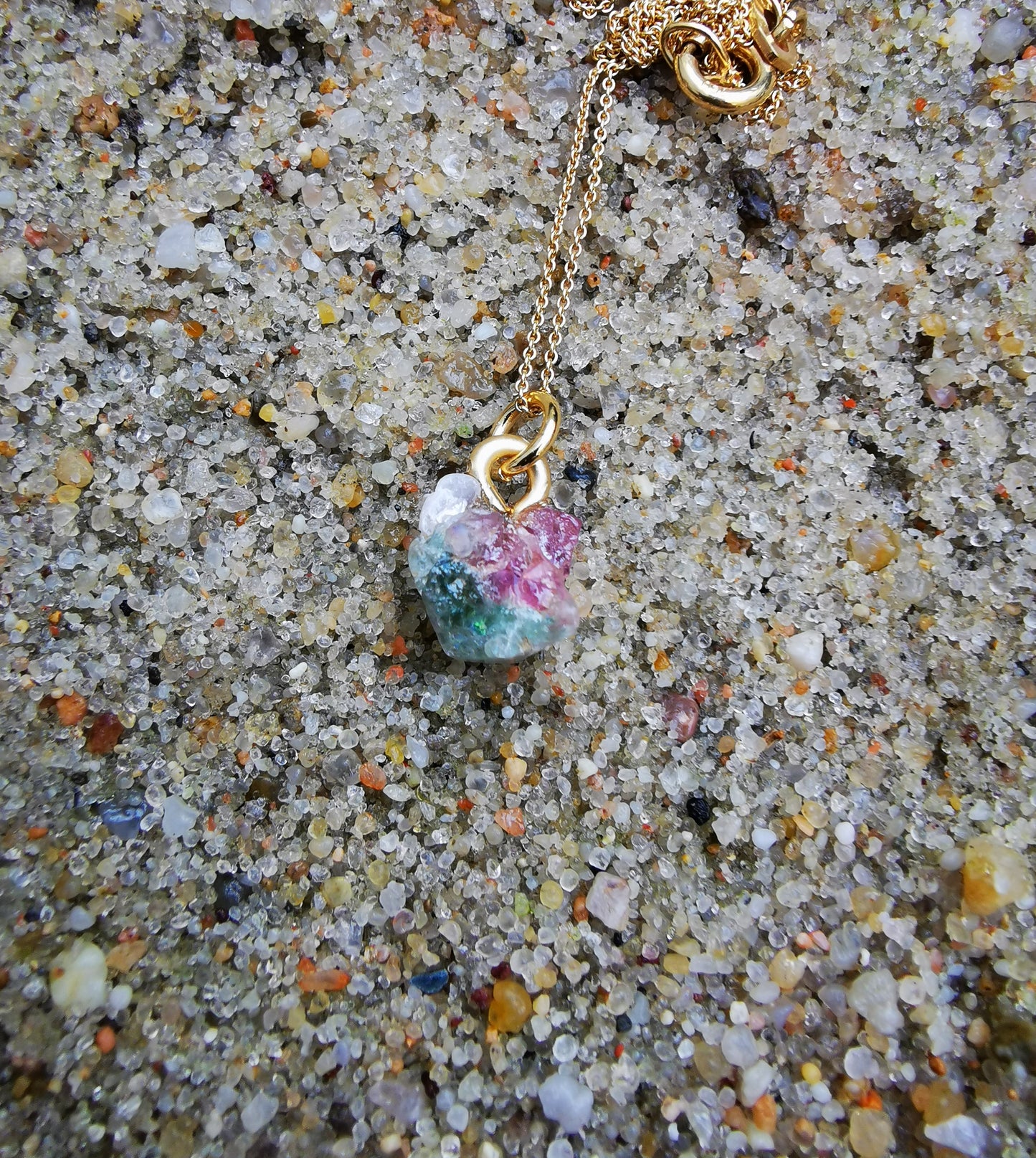 Watermelon Tourmaline Necklace