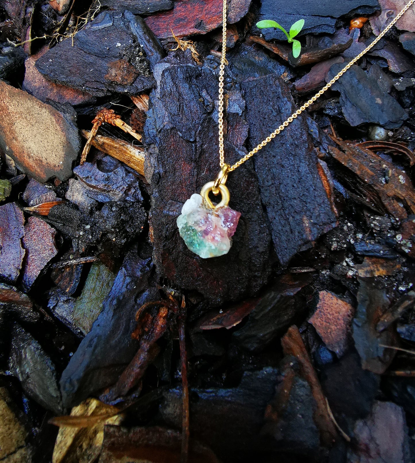 Watermelon Tourmaline Necklace