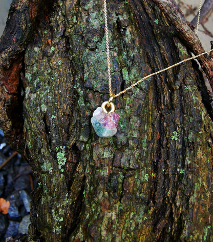 Watermelon Tourmaline Necklace