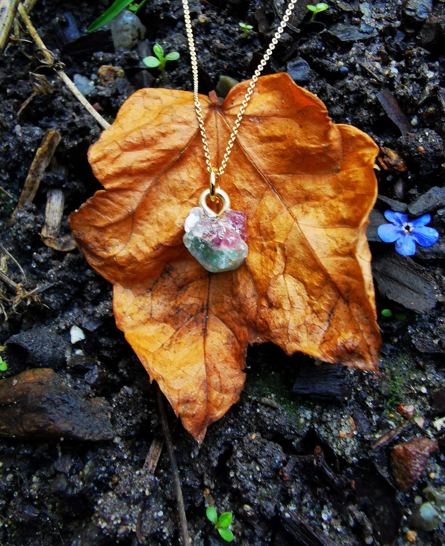 Watermelon Tourmaline Necklace