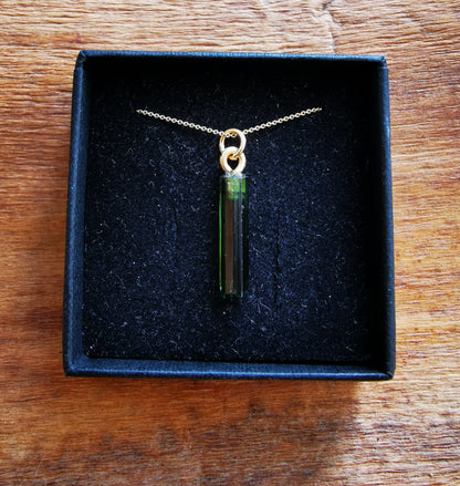 Dark Green Tourmaline Necklace