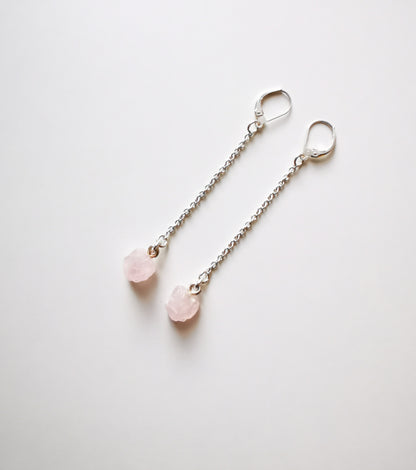 Rose Quartz Earrings