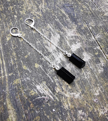 Black Tourmaline Earrings