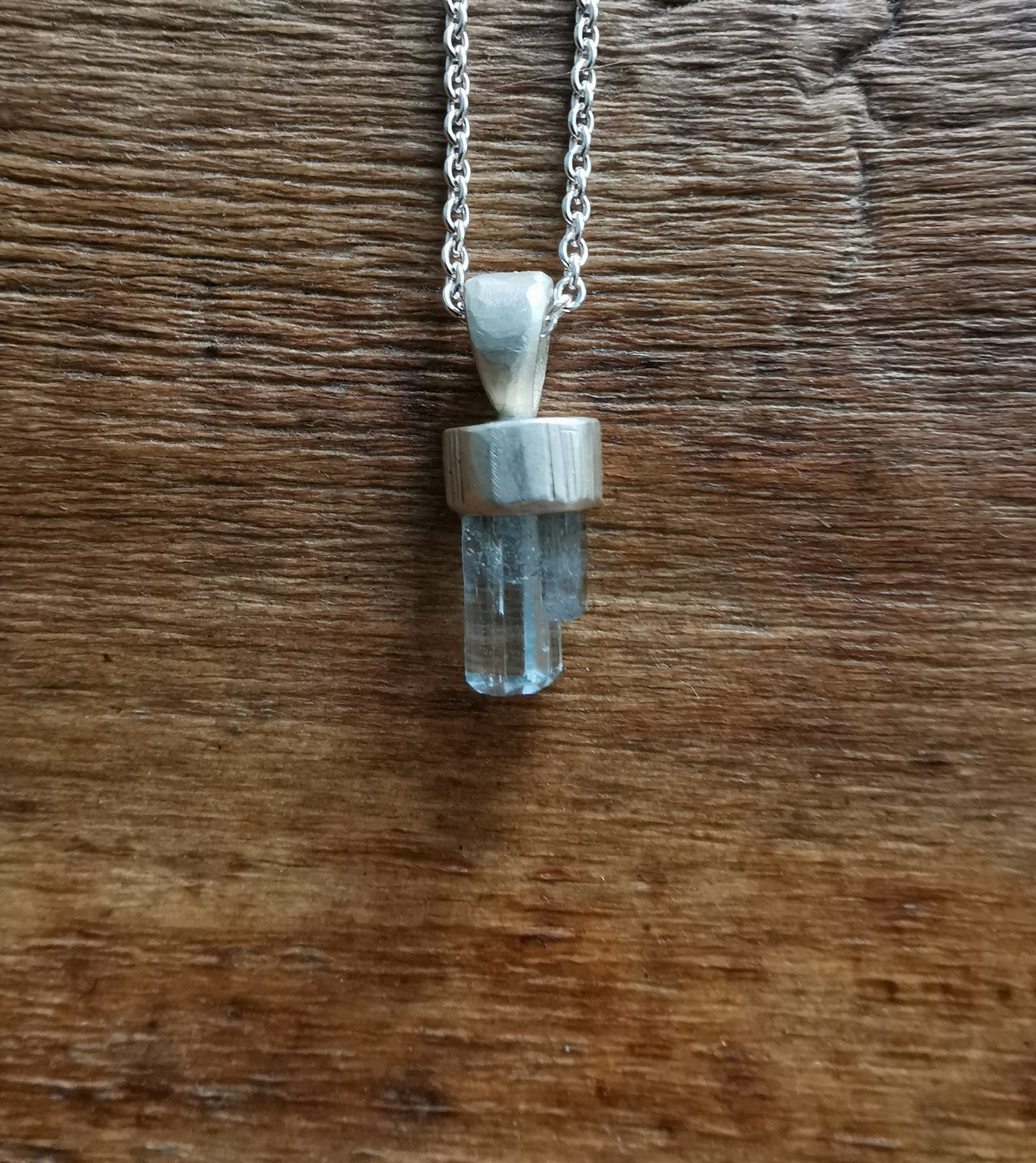 Aquamarine Crystal Pendant