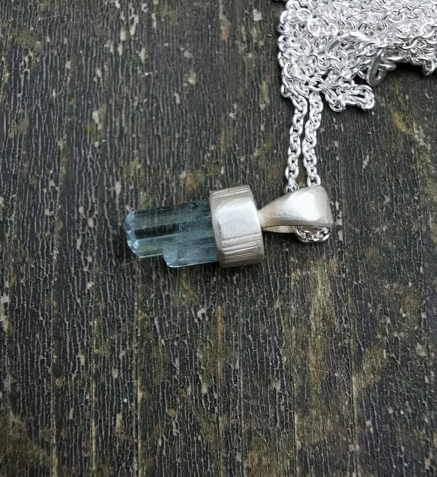 Aquamarine Crystal Pendant