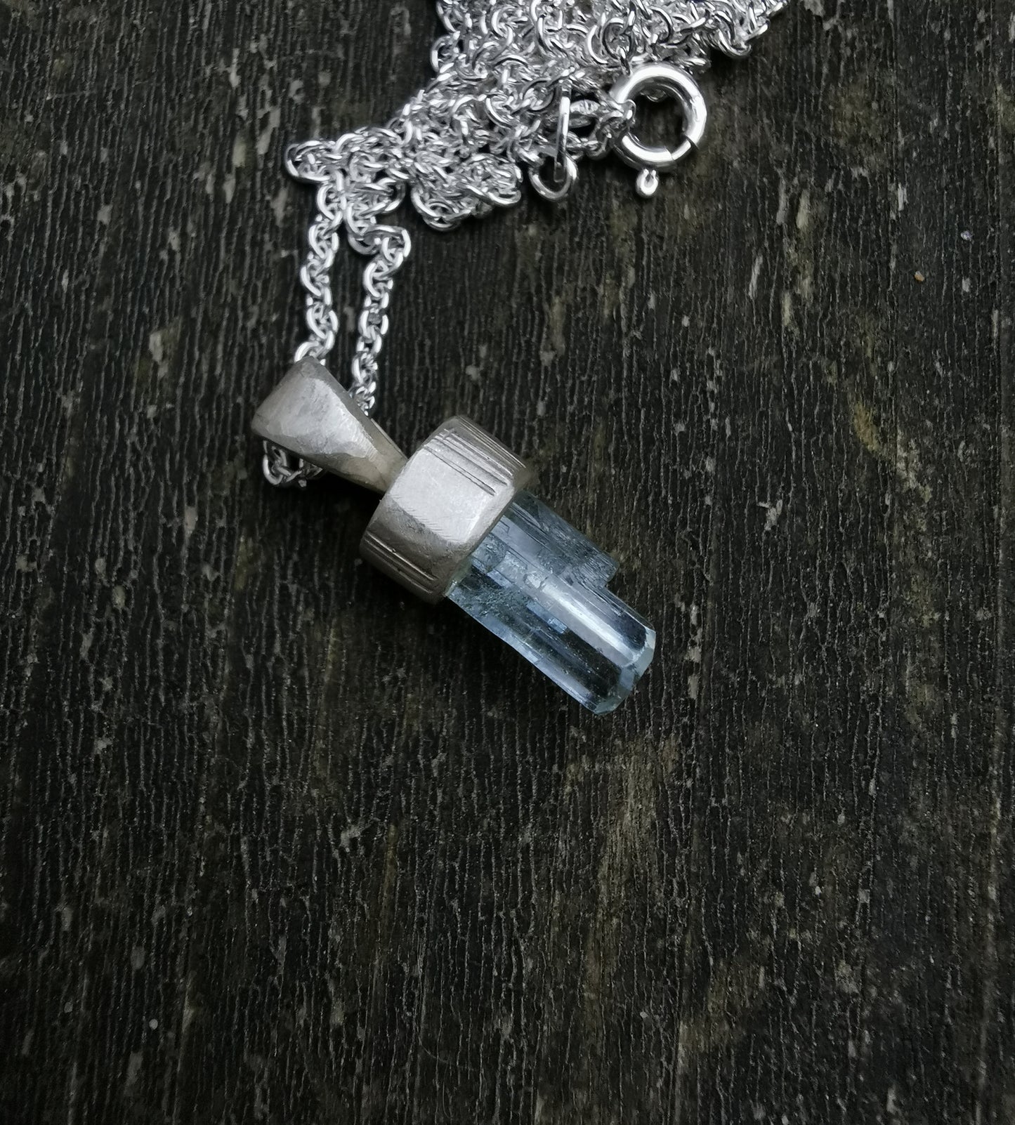 Aquamarine Crystal Pendant