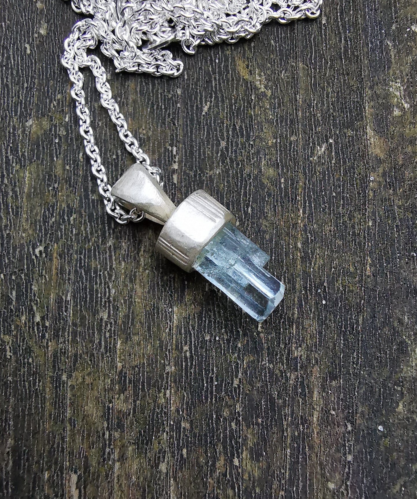 Aquamarine Crystal Pendant