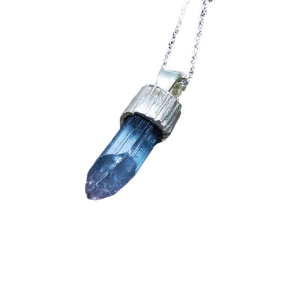 Pink Blue Tourmaline Pendant