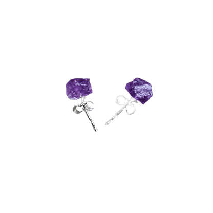 Amethyst Stud Earrings