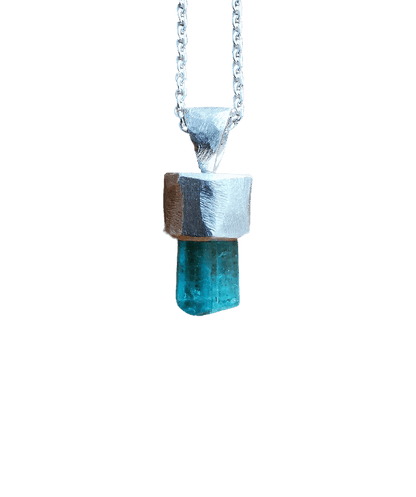 Blue Tourmaline Pendant