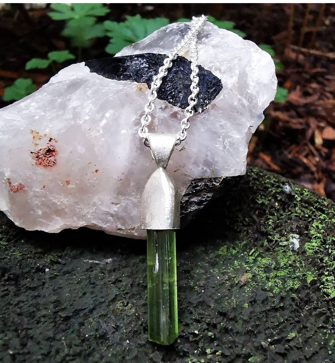 Green Tourmaline Pendant