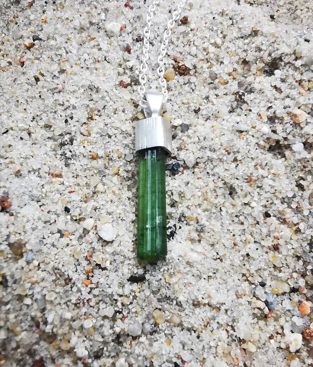 Green Tourmaline Pendant