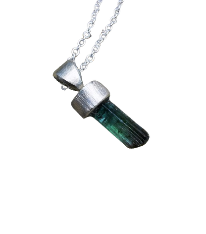 Green Purple Tourmaline Pendant