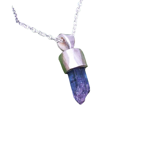 Pink Blue Tourmaline Pendant