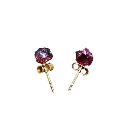 Garnet Stud Earrings